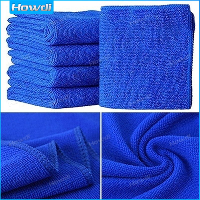 1 / 3 / 5 Khăn Lau Xe Hơi Mềm Mại Thấm Hút Tốt 25x25cm