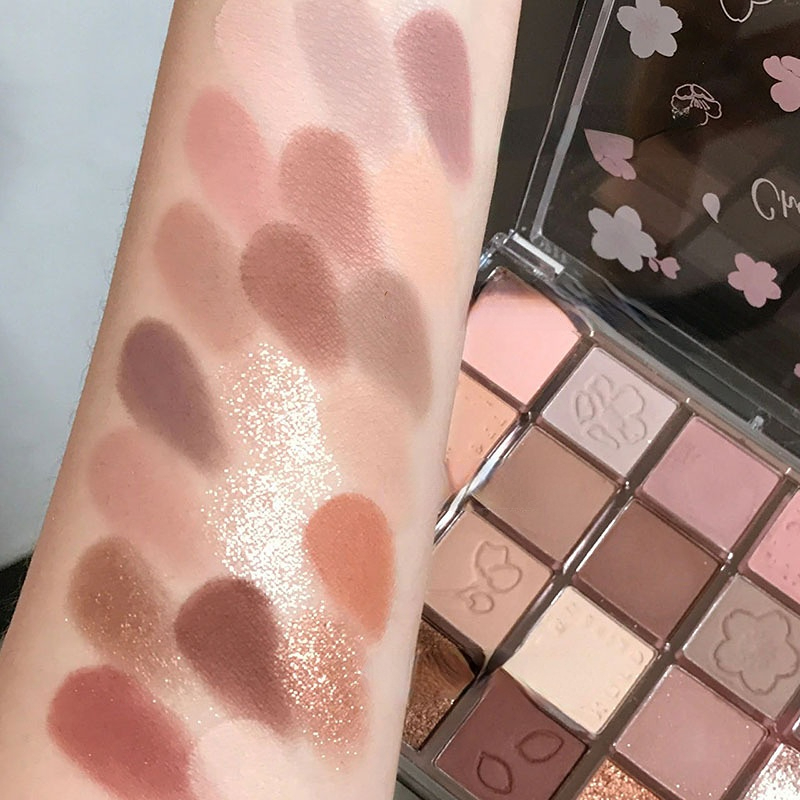 DIKALU Bảng Phấn Mắt 20 Màu Hoa Anh Đào Trang Điểm Chuyên Nghiệp