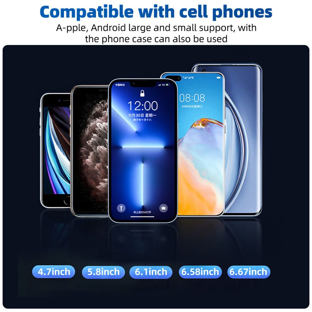 Giá đỡ điện thoại Ankndo xoay 360 độ gắn gương chiếu hậu trên xe hơi