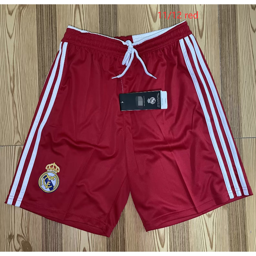 Quần Short Bóng Đá Màu Trắng Đen Phong Cách retro 2011 2012 14 15 16 17
