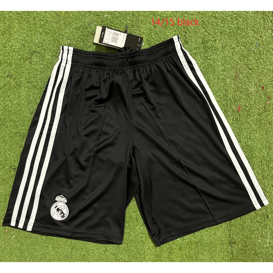 Quần Short Bóng Đá Màu Trắng Đen Phong Cách retro 2011 2012 14 15 16 17