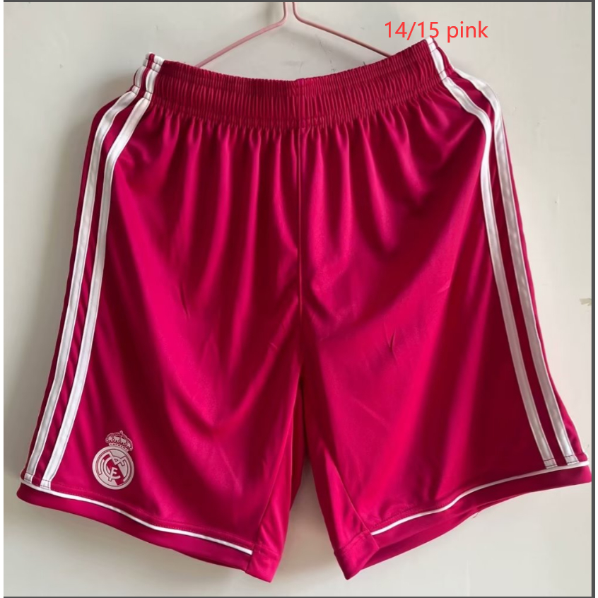 Quần Short Bóng Đá Màu Trắng Đen Phong Cách retro 2011 2012 14 15 16 17
