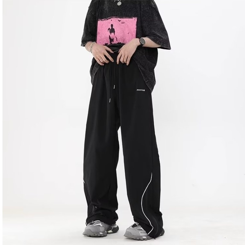 Quần Dài Dáng Rộng Phong Cách Hip Hop Đường Phố Thời Trang Xuân Thu Cho Nam