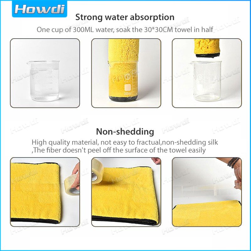 Set 1 / 3 / 5 Khăn Lau Xe Chuyên Dụng, Kích Thước 30x60cm