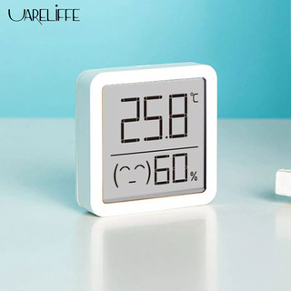 Uareliffe Nhiệt kế 2 trong 1 Máy đo độ ẩm Máy đo nhiệt độ Màn hình LCD kỹ thuật số Mini Cảm biến nhiệt độ Phòng trong nhà Máy đo độ ẩm tự dính