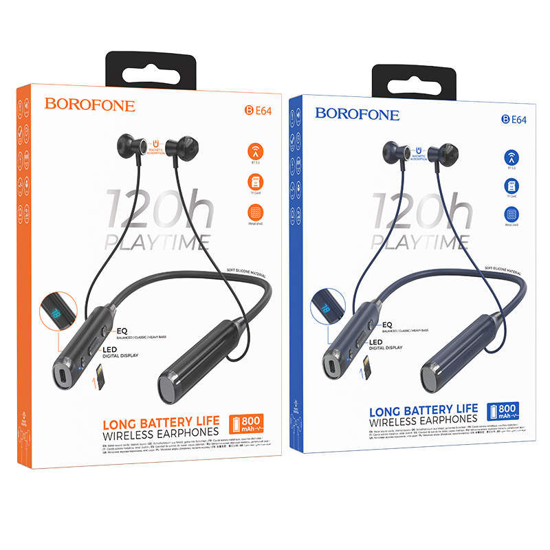 Tai Nghe Thể Thao Nhét Tai bluetooth 5.3 borofone be64 Không Dây Có mic Cho Điện Thoại Thông Minh