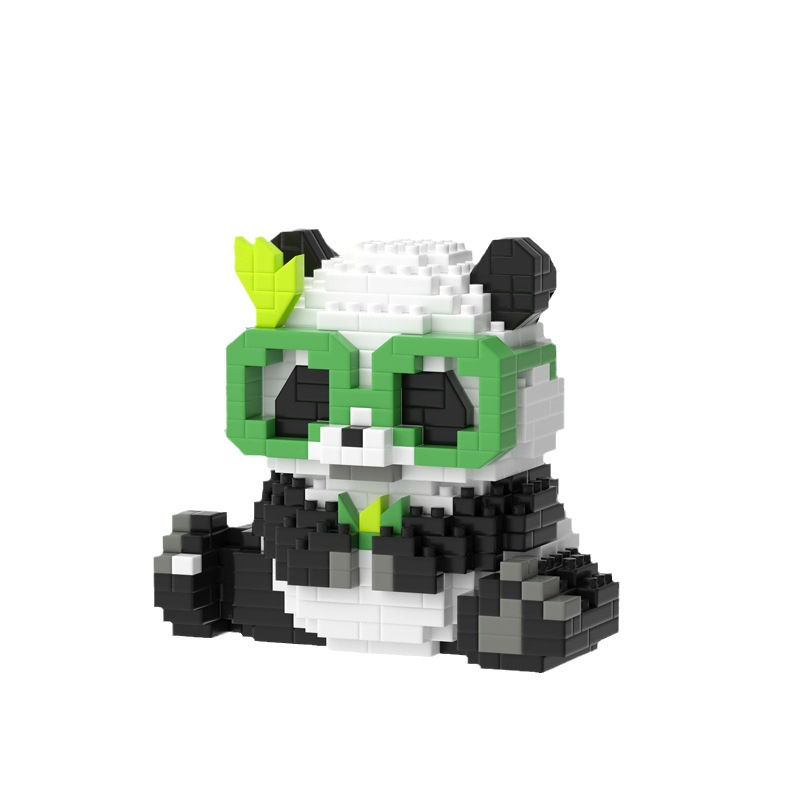 Dễ Thương Đồ Chơi Lắp Ráp Gấu Trúc qizai