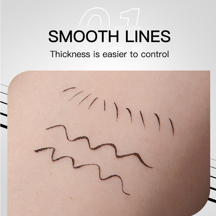 Gecomo Bút Kẻ Mắt Dạng gel Màu Lì Nhanh Khô Chống Thấm Nước Lâu Trôi