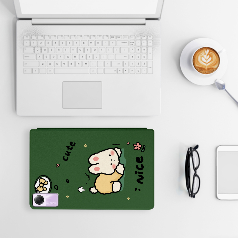 Bao Da pu Máy Tính Bảng Nắp Lật Kiêm Giá Đỡ In Hoạt Hình Cho xiaomi redmi pad se 11 inch Ốp