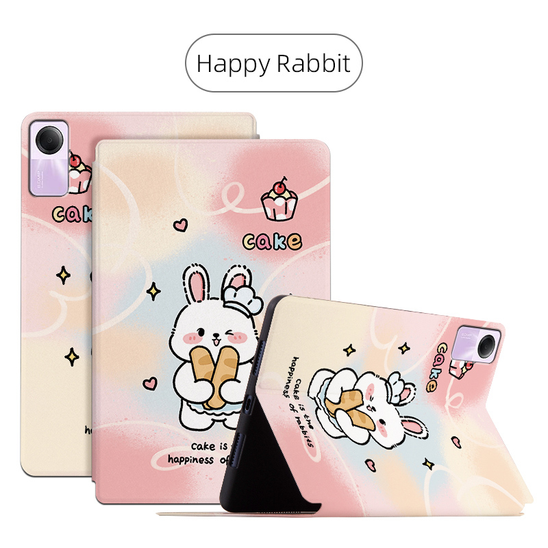 Bao Da pu Máy Tính Bảng Nắp Lật Kiêm Giá Đỡ In Hoạt Hình Cho xiaomi redmi pad se 11 inch Ốp