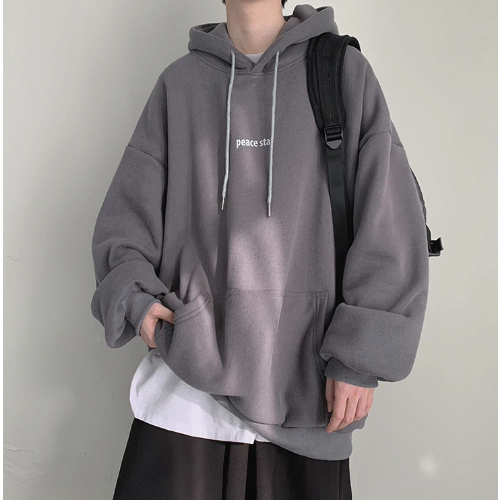 Áo hoodie Dáng Rộng In Chữ Phong Cách Thời Trang Hàn Quốc Cho Nam Giới Có Size m-5xl