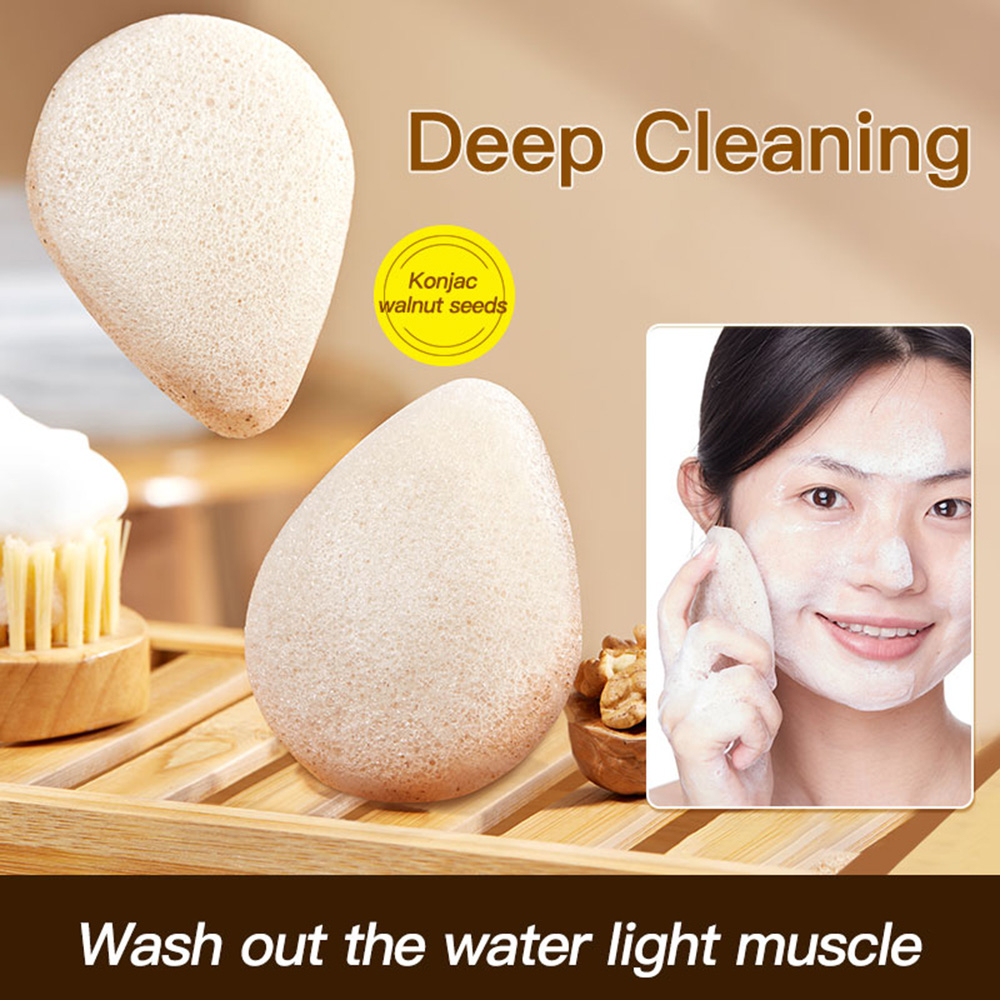Mút Rửa Mặt gecomo konjac Mềm Mại Không Gây Kích Ứng Làm Sạch Sâu Da Mặt