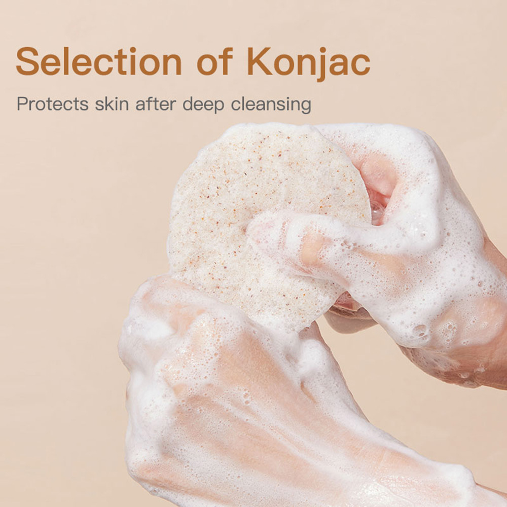 Mút Rửa Mặt gecomo konjac Mềm Mại Không Gây Kích Ứng Làm Sạch Sâu Da Mặt