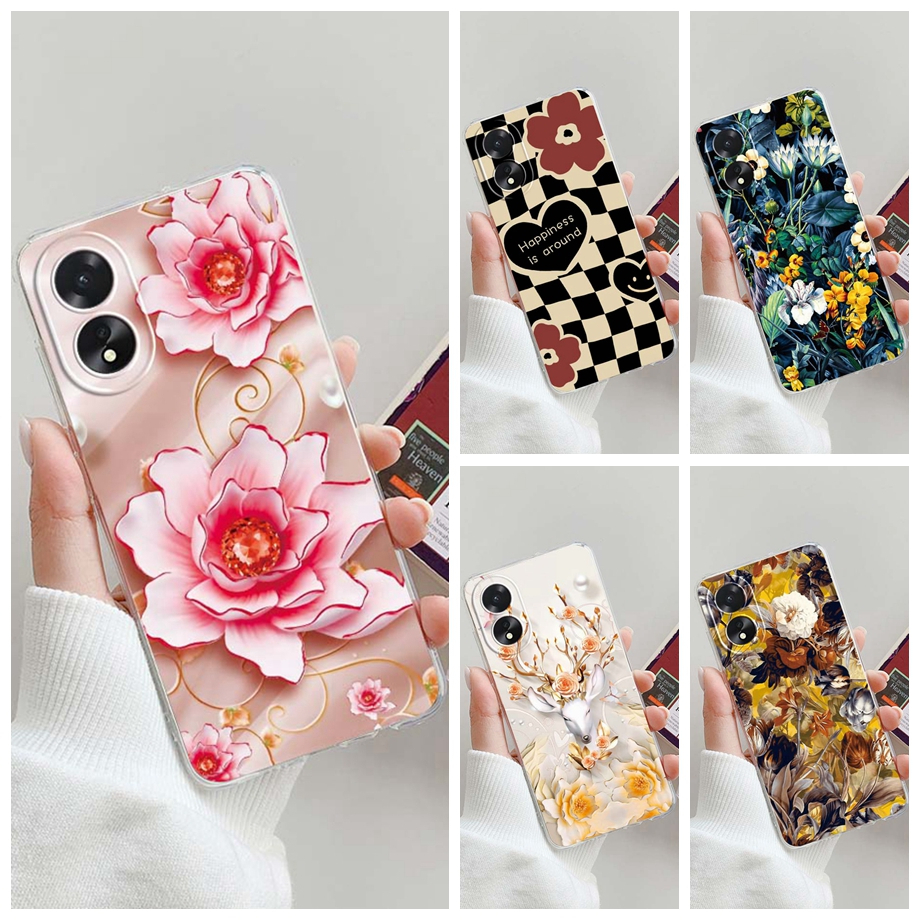 Oppo Ốp Lưng Điện Thoại Nhựa Mềm a38 4g 2023 Hình Nổi Bật