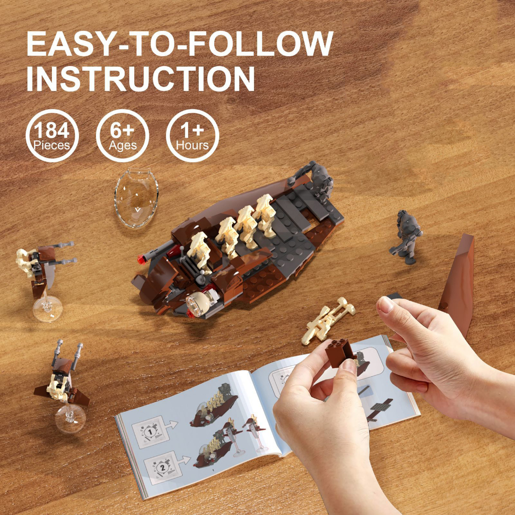 Xây Dựng Đồ Chơi Lắp Ráp Mô Hình Chiến Tranh Giữa Các Vì Sao 189 Mảnh Cho Bé