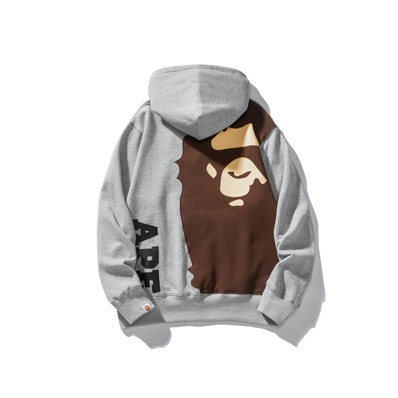 Bape Áo hoodie Vải cotton In Họa Tiết Cá Tính Cho Nam Và Nữ