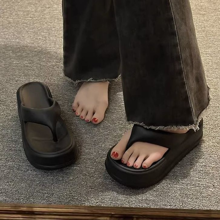 Dép bánh mì nữ chất liệu eva nhẹ dép đế cao 7cm dép xỏ ngón bánh xốp dày bubblu25.vn