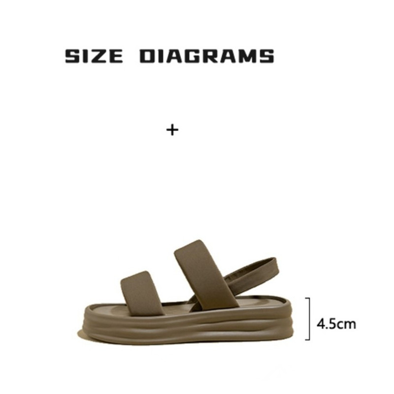 MUCHAO Dép Sandal Đế Bằng Dày Dặn Thắt Nơ Xinh Xắn Thời Trang Cho Nữ