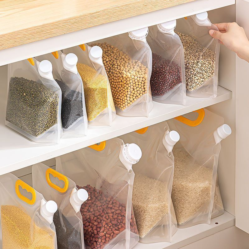 Túi Đựng Gạo / Thực Phẩm Có Giác Hút Tiện Dụng Cho Gia Đình