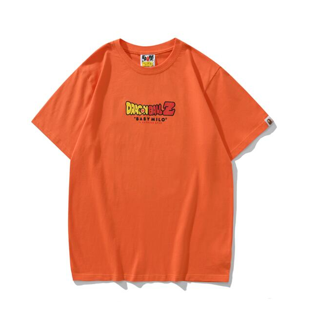 Bape Áo Thun cotton Ngắn Tay Cổ Tròn In Họa Tiết Thời Trang Cho Nam Nữ