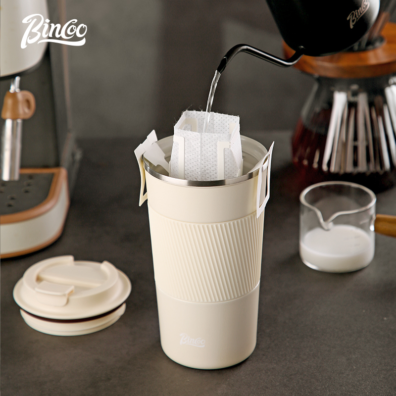 Bincoo Cốc Cà Phê Cách Nhiệt Bằng Thép Không Gỉ 316 Dung Tích 500ml