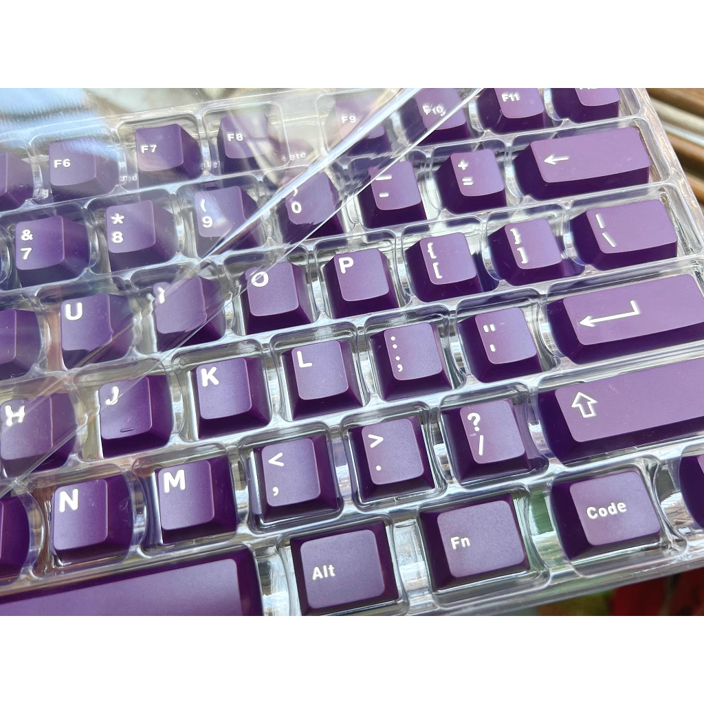 Keycaps màu tím đậm, 121 Phím Keycaps PBT Cherry Profile DYE-SUB Keycaps GMK được cá nhân hóa cho bàn phím cơ
