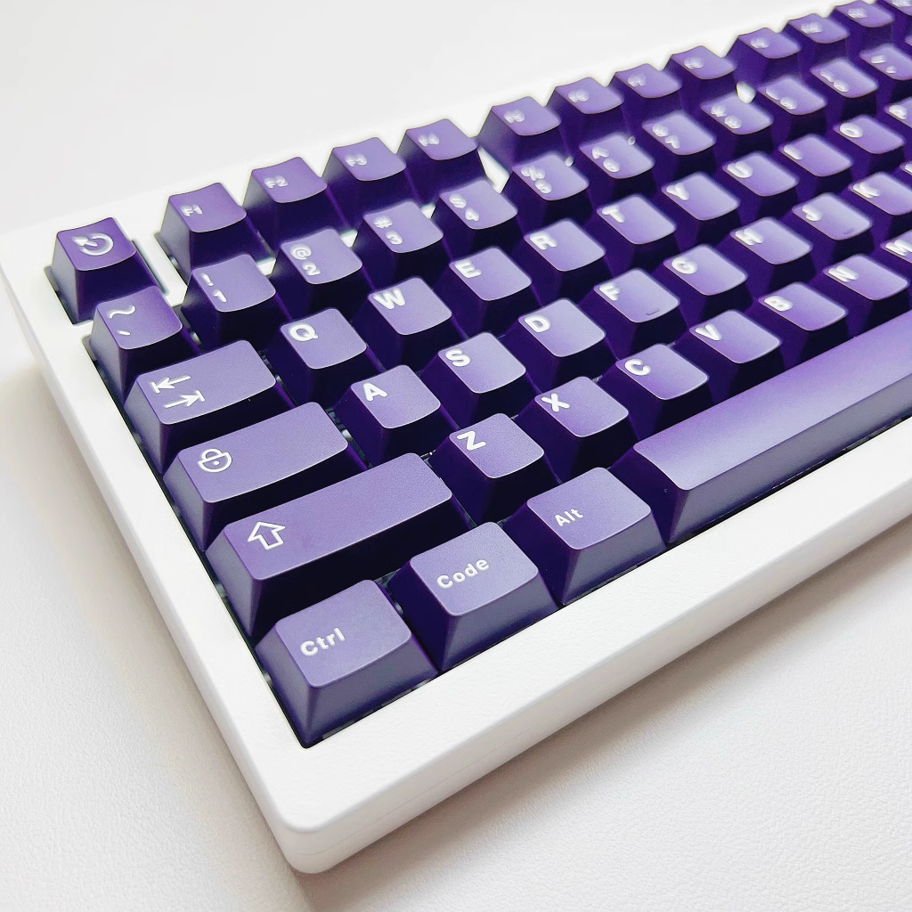 Keycaps màu tím đậm, 121 Phím Keycaps PBT Cherry Profile DYE-SUB Keycaps GMK được cá nhân hóa cho bàn phím cơ