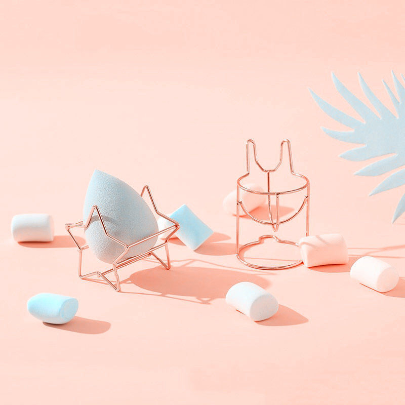 Giá Kim Loại Phơi Khô Mút Trang Điểm Hình Quả Trứng Dễ Thương