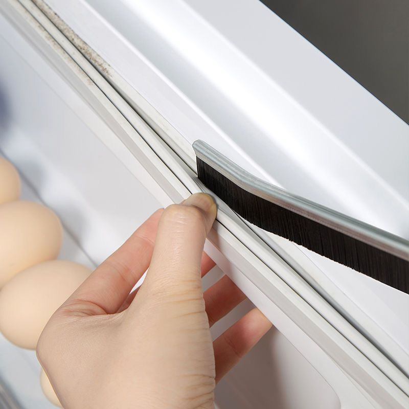 Khoảng Cách Bàn Chải Làm Sạch Hợp Kim PE Màu Đen Thoải Mái Cầm Đa Năng Cho Cửa Màn Trập Sổ Theo Dõi Nhà Bếp Boron069