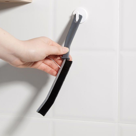 Khoảng Cách Bàn Chải Làm Sạch Hợp Kim PE Màu Đen Thoải Mái Cầm Đa Năng Cho Cửa Màn Trập Sổ Theo Dõi Nhà Bếp Boron069