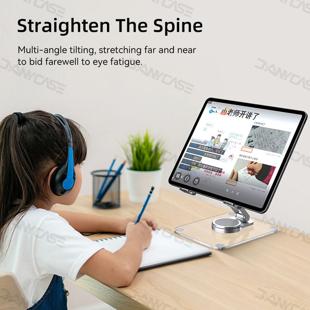 360° Giá Đỡ Máy Tính Bảng Trong Suốt Có Thể Điều Chỉnh Và Xoay Tiện Dụng