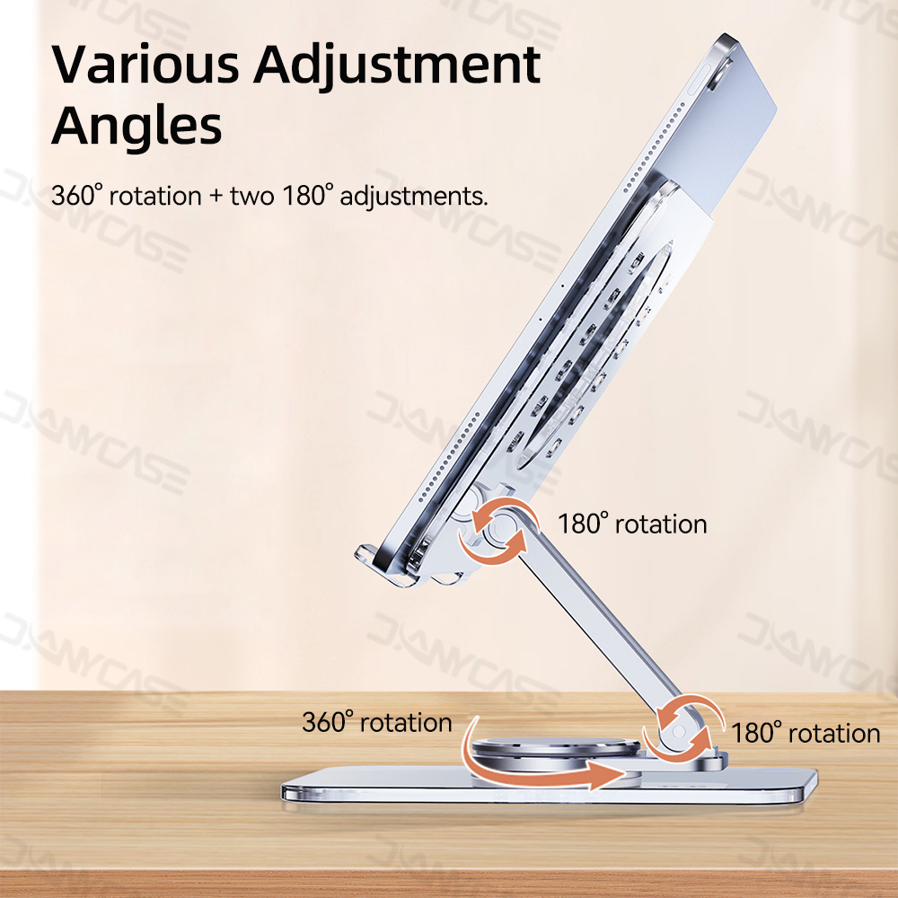 360° Giá Đỡ Máy Tính Bảng Trong Suốt Có Thể Điều Chỉnh Và Xoay Tiện Dụng