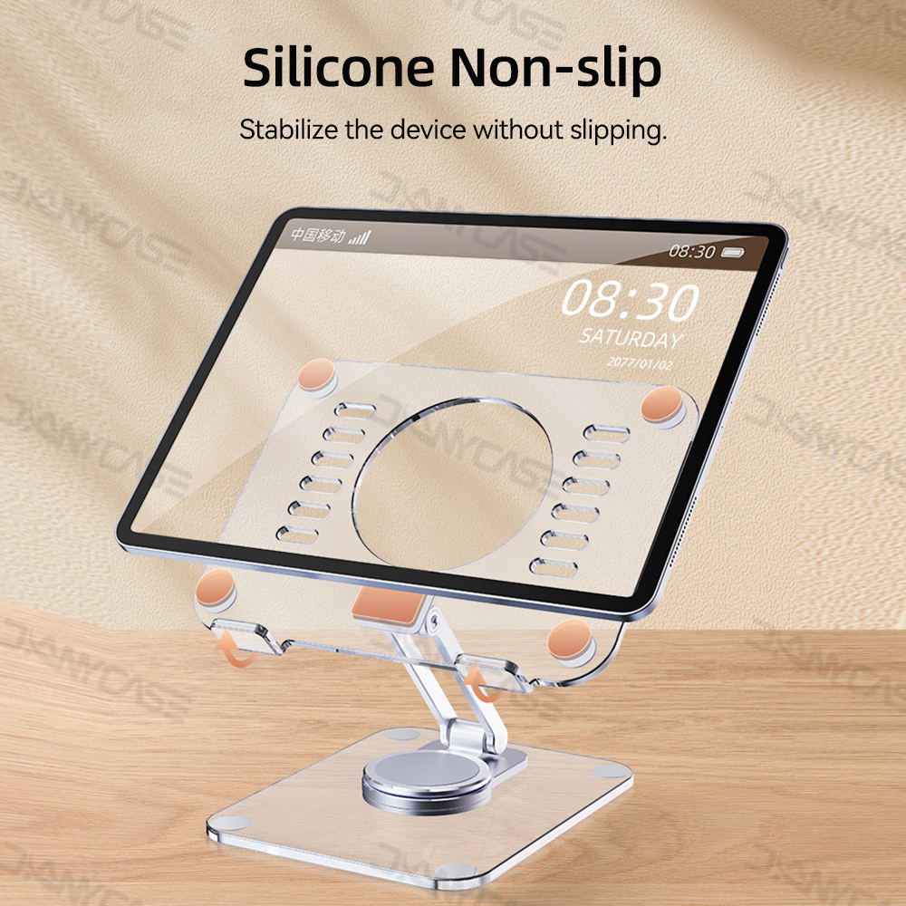 360° Giá Đỡ Máy Tính Bảng Trong Suốt Có Thể Điều Chỉnh Và Xoay Tiện Dụng