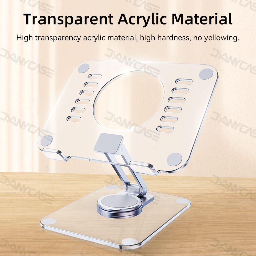 360° Giá Đỡ Máy Tính Bảng Trong Suốt Có Thể Điều Chỉnh Và Xoay Tiện Dụng