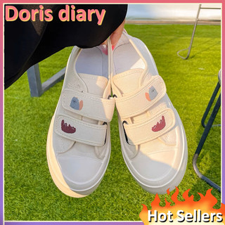 【Doris diary】Giày Thể Thao Vải canvas Chống Trượt Thoải Mái Phong Cách Hàn Quốc Cho Nữ