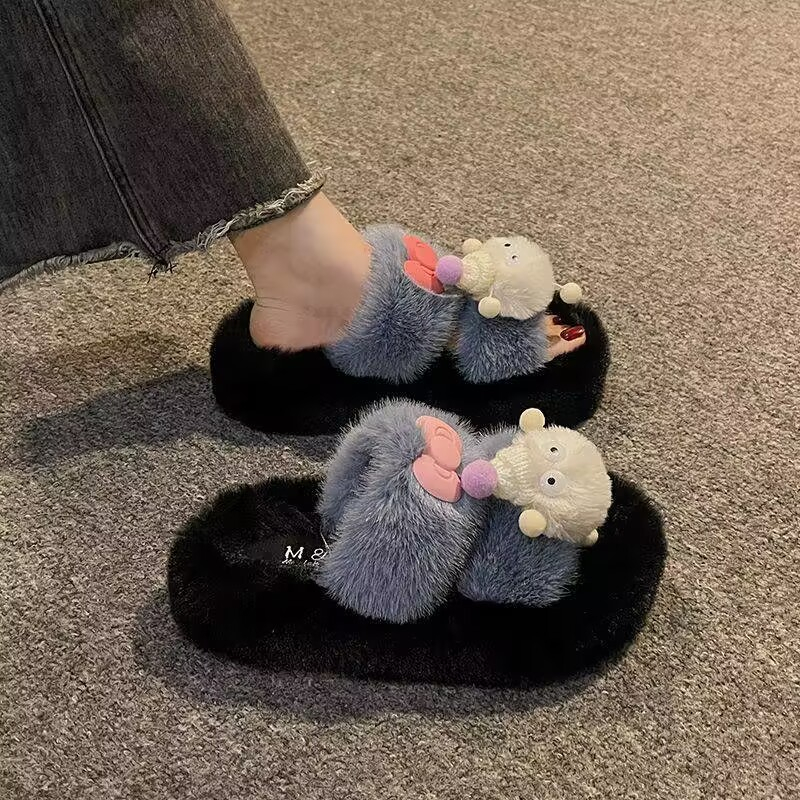 Dép Lông Xù Xinh Xắn Đáng Yêu Cho Nữ 2023 Dép bông