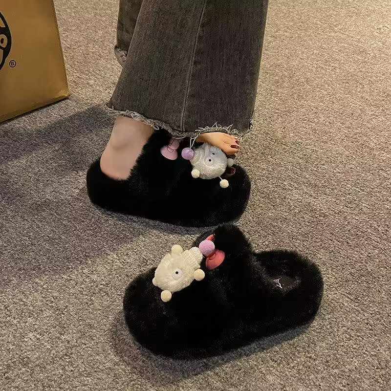 Dép Lông Xù Xinh Xắn Đáng Yêu Cho Nữ 2023 Dép bông