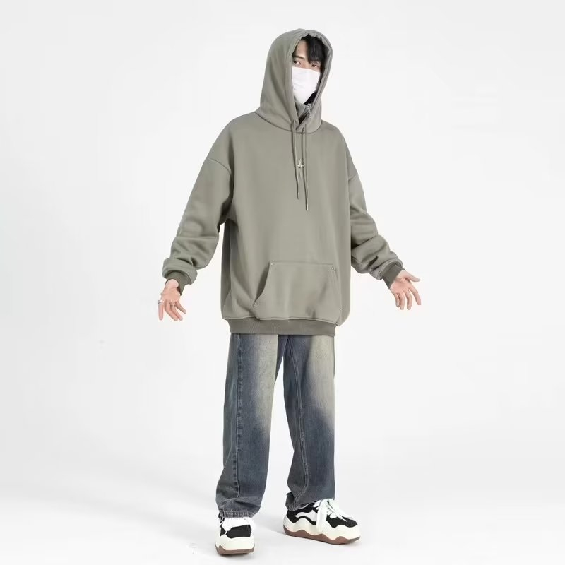 Mới Áo hoodie Dáng Rộng Phối Khóa Kéo Phong Cách hip hop Mỹ hoodie zip Thời Trang Áo Khoác Hoodie Nam Nữ