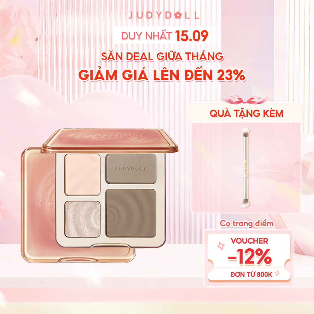 JUDYDOLL Bảng phấn bắt sáng và tạo khối Tự nhiên Lâu trôi Chống nước 9g | BigBuy360 - bigbuy360.vn