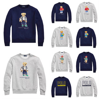 Áo nỉ nam cổ tròn dài tay Ralph Lauren, áo len dài tay, áo nỉ dài tay dày lông cừu nhẹ, áo khoác dài tay dáng rộng, tay dài cotton nguyên chất