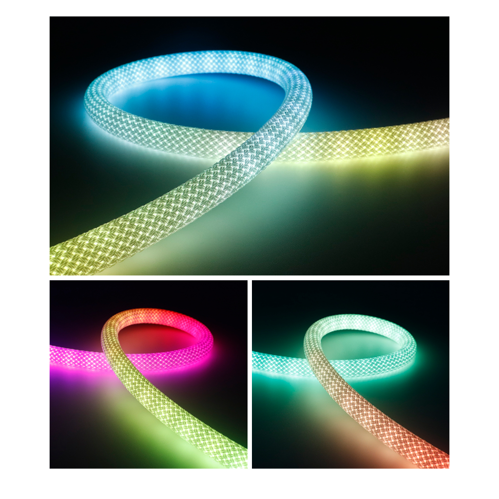 Xnbada Dây Đèn led 50 Bóng ws2812b ws2811 ip67 dc5v Bằng Silicon Linh Hoạt