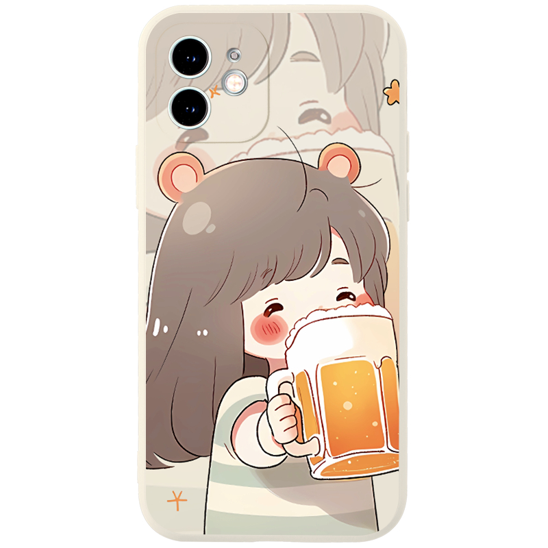 Ốp điện thoại JURSUE hoạt hình cặp đôi dễ thương đẹp Cho IPHONE 15 14 13 12 11 PRO MAX SE 2020 X XR XS ip 8 7 6 6S PLUS kute XYH2186