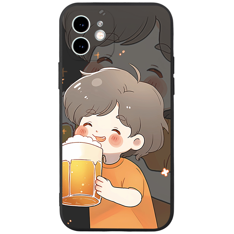 Ốp điện thoại JURSUE hoạt hình cặp đôi dễ thương đẹp Cho IPHONE 15 14 13 12 11 PRO MAX SE 2020 X XR XS ip 8 7 6 6S PLUS kute XYH2186