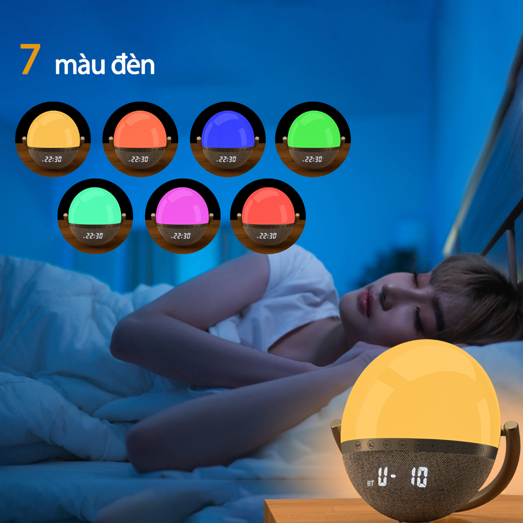 LEMEGA Loa nghe nhạc bluetooth,Không dây kết nối mini loa cầm tay đèn led