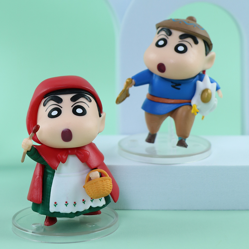 Set 6 Mô Hình Nhân Vật Phim Hoạt Hình shin-chan / nohara shinnosuke