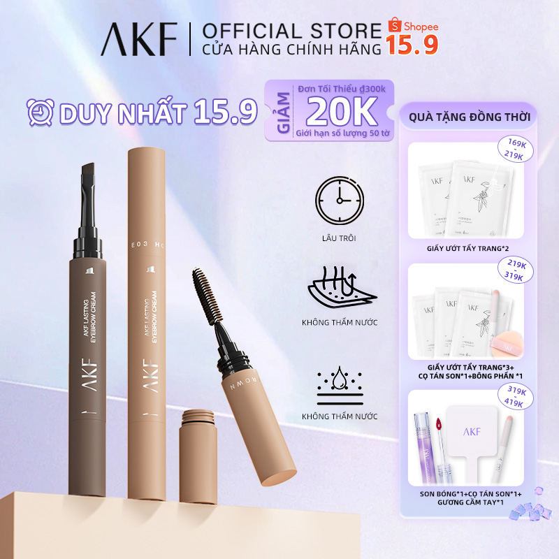 【AKF】Gel kẻ mày AKF lâu trôi chống nước cao cấp 1.2g