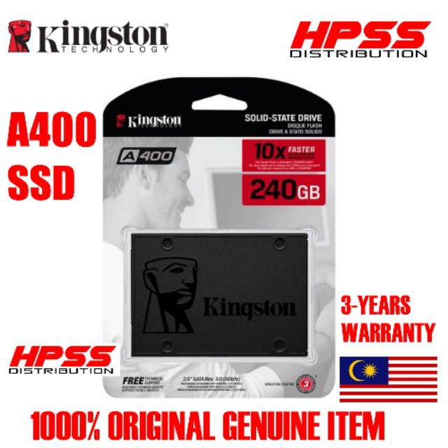 Kingston SSD 480GB A400 SATA 3 2.5 "SSD nội bộ SA400S37 / 480G - Thay thế ổ cứng để tăng hiệu suất