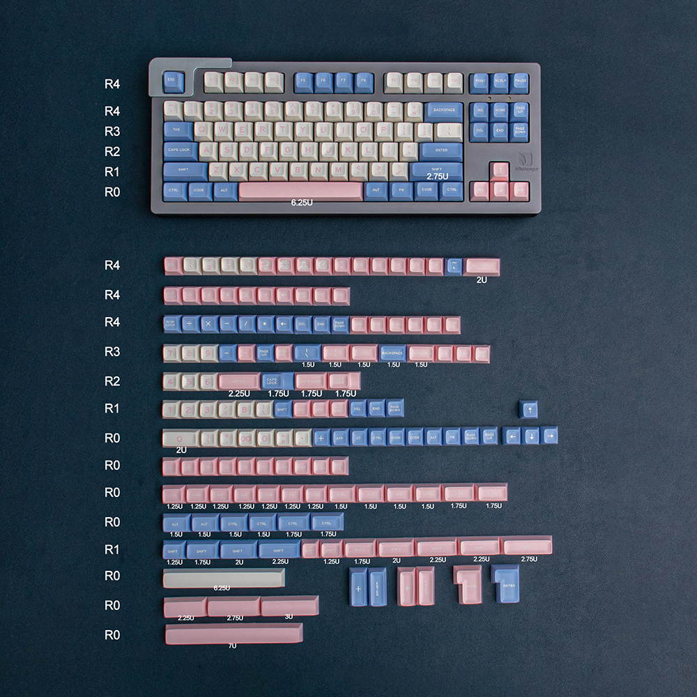 Bộ 237 / 170 Nút Bàn Phím Cơ / Nút Bấm Họa Tiết Chim Hồng Hạc / cherry Xinh Xắn Cho Máy Chơi Game switch