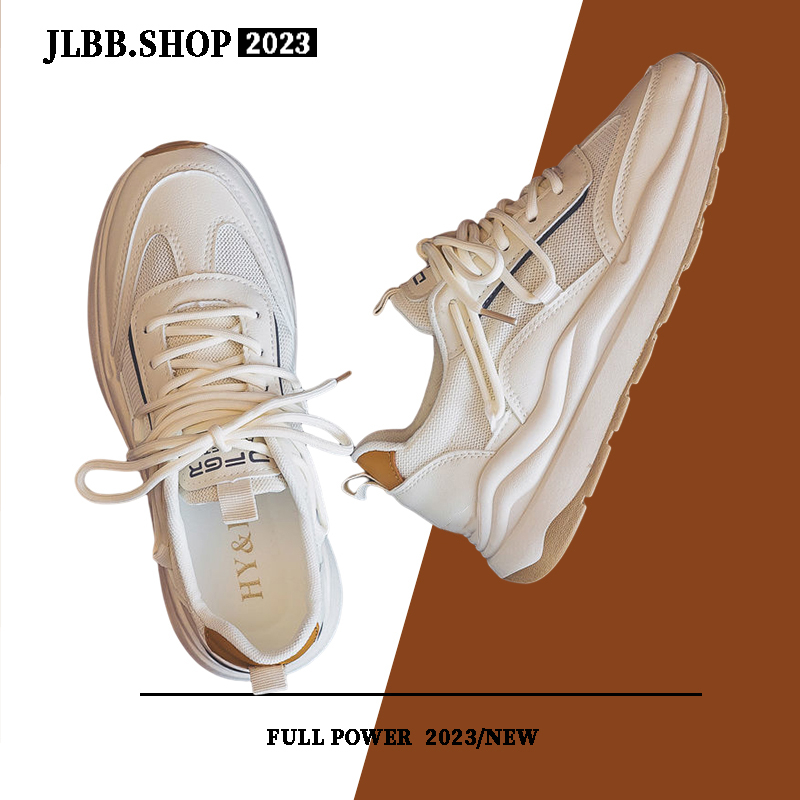 Giày thể thao nữ sneaker màu khaki ulzzang