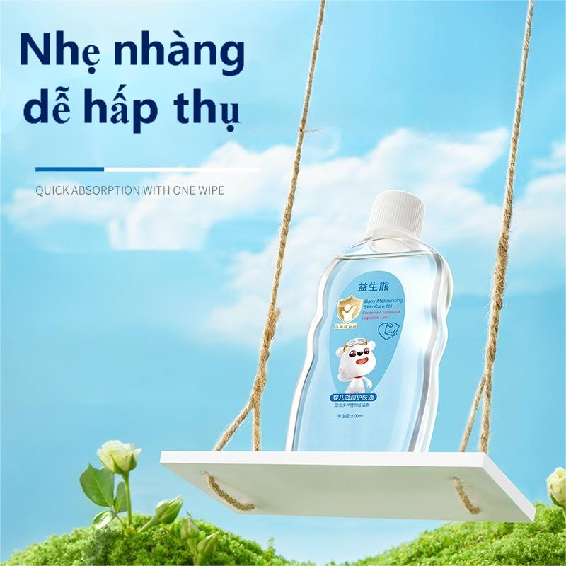 Trẻ sơ sinh, trẻ sơ sinh, dầu cho bé, dưỡng ẩm cơ thể, massage và massage, thích hợp cho toàn thân, dầu chăm sóc da 100ml
